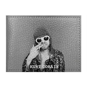 Обложка для студенческого билета с принтом Nirvana в Кировске, натуральная кожа | Размер: 11*8 см; Печать на всей внешней стороне | cobain | curt | nirvana | rock | кобейн | курт | рок