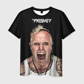 Мужская футболка 3D с принтом The Prodigy в Кировске, 100% полиэфир | прямой крой, круглый вырез горловины, длина до линии бедер | Тематика изображения на принте: dnb | drum | rave | продиджи | рейв | рэйв