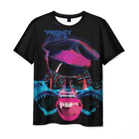 Мужская футболка 3D с принтом The Prodigy в Кировске, 100% полиэфир | прямой крой, круглый вырез горловины, длина до линии бедер | лиса