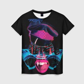 Женская футболка 3D с принтом The Prodigy в Кировске, 100% полиэфир ( синтетическое хлопкоподобное полотно) | прямой крой, круглый вырез горловины, длина до линии бедер | Тематика изображения на принте: лиса