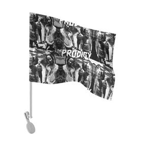 Флаг для автомобиля с принтом The Prodigy в Кировске, 100% полиэстер | Размер: 30*21 см | лиса