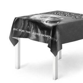 Скатерть 3D с принтом The Prodigy в Кировске, 100% полиэстер (ткань не мнется и не растягивается) | Размер: 150*150 см | Тематика изображения на принте: dnb | drum | prodigy | rave | продиджи | рейв | рэйв