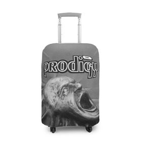 Чехол для чемодана 3D с принтом The Prodigy в Кировске, 86% полиэфир, 14% спандекс | двустороннее нанесение принта, прорези для ручек и колес | dnb | drum | prodigy | rave | продиджи | рейв | рэйв
