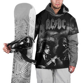 Накидка на куртку 3D с принтом AC/DC в Кировске, 100% полиэстер |  | ac dc | acdc | rock | рок | эйсидиси