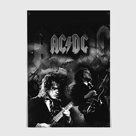 Постер с принтом AC/DC в Кировске, 100% бумага
 | бумага, плотность 150 мг. Матовая, но за счет высокого коэффициента гладкости имеет небольшой блеск и дает на свету блики, но в отличии от глянцевой бумаги не покрыта лаком | ac dc | acdc | rock | рок | эйсидиси