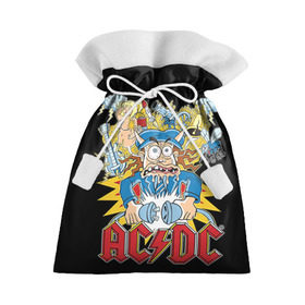 Подарочный 3D мешок с принтом AC/DC в Кировске, 100% полиэстер | Размер: 29*39 см | ac dc | acdc | rock | рок | эйсидиси