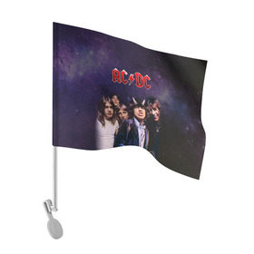 Флаг для автомобиля с принтом AC/DC в Кировске, 100% полиэстер | Размер: 30*21 см | ac dc | acdc | hell | highway | rock | to | рок | эйсидиси