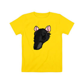 Детская футболка хлопок с принтом Ritcher в Кировске, 100% хлопок | круглый вырез горловины, полуприлегающий силуэт, длина до линии бедер | hotline miami