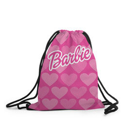 Рюкзак-мешок 3D с принтом Barbie в Кировске, 100% полиэстер | плотность ткани — 200 г/м2, размер — 35 х 45 см; лямки — толстые шнурки, застежка на шнуровке, без карманов и подкладки | barbie | барби | кукла