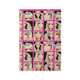 Обложка для паспорта матовая кожа с принтом Barbie в Кировске, натуральная матовая кожа | размер 19,3 х 13,7 см; прозрачные пластиковые крепления | barbie | барби | кукла