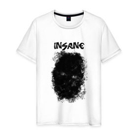 Мужская футболка хлопок с принтом Insane в Кировске, 100% хлопок | прямой крой, круглый вырез горловины, длина до линии бедер, слегка спущенное плечо. | 