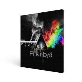 Холст квадратный с принтом Pink Floyd в Кировске, 100% ПВХ |  | pink floyd | rock | рок