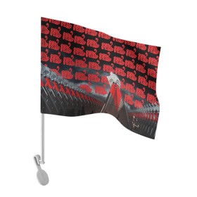 Флаг для автомобиля с принтом Pink Floyd в Кировске, 100% полиэстер | Размер: 30*21 см | pink floyd | rock | рок
