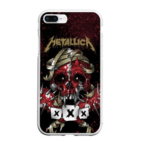 Чехол для iPhone 7Plus/8 Plus матовый с принтом Metallica в Кировске, Силикон | Область печати: задняя сторона чехла, без боковых панелей | metallica | металл | рок