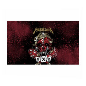 Бумага для упаковки 3D с принтом Metallica в Кировске, пластик и полированная сталь | круглая форма, металлическое крепление в виде кольца | metallica | металл | рок