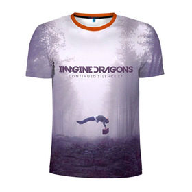 Мужская футболка 3D спортивная с принтом Imagine Dragons в Кировске, 100% полиэстер с улучшенными характеристиками | приталенный силуэт, круглая горловина, широкие плечи, сужается к линии бедра | Тематика изображения на принте: imagine dragons