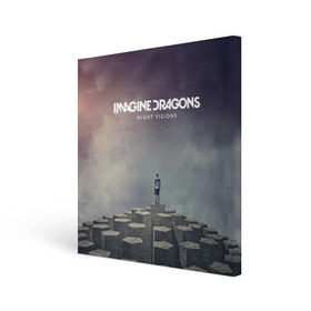 Холст квадратный с принтом Imagine Dragons в Кировске, 100% ПВХ |  | imagine dragons