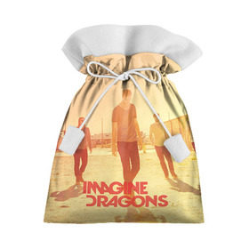Подарочный 3D мешок с принтом Imagine Dragons в Кировске, 100% полиэстер | Размер: 29*39 см | Тематика изображения на принте: rock | имэджн драгонз | рок