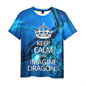 Мужская футболка 3D с принтом Imagine Dragons в Кировске, 100% полиэфир | прямой крой, круглый вырез горловины, длина до линии бедер | imagine dragons