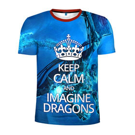 Мужская футболка 3D спортивная с принтом Imagine Dragons в Кировске, 100% полиэстер с улучшенными характеристиками | приталенный силуэт, круглая горловина, широкие плечи, сужается к линии бедра | Тематика изображения на принте: imagine dragons