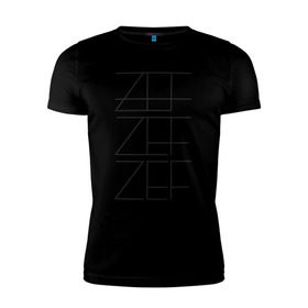 Мужская футболка премиум с принтом ZEF в Кировске, 92% хлопок, 8% лайкра | приталенный силуэт, круглый вырез ворота, длина до линии бедра, короткий рукав | die antwoord