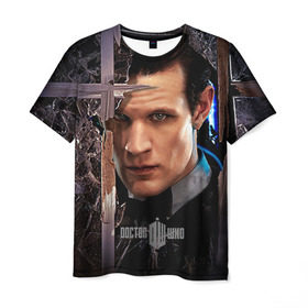 Мужская футболка 3D с принтом Доктор кто в Кировске, 100% полиэфир | прямой крой, круглый вырез горловины, длина до линии бедер | doctor who | будка | доктор кто | сериал | тардис