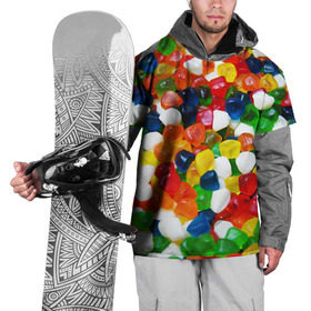 Накидка на куртку 3D с принтом Мармелад в Кировске, 100% полиэстер |  | Тематика изображения на принте: вкусности | конфеты | мармелад | сладости