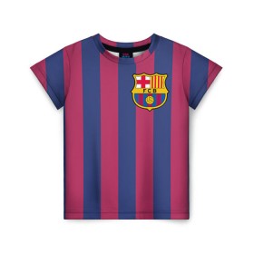 Детская футболка 3D с принтом Messi в Кировске, 100% гипоаллергенный полиэфир | прямой крой, круглый вырез горловины, длина до линии бедер, чуть спущенное плечо, ткань немного тянется | месси