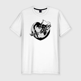 Мужская футболка премиум с принтом Save the arctic в Кировске, 92% хлопок, 8% лайкра | приталенный силуэт, круглый вырез ворота, длина до линии бедра, короткий рукав | arctic | save | арктика