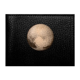 Обложка для студенческого билета с принтом Плутон в Кировске, натуральная кожа | Размер: 11*8 см; Печать на всей внешней стороне | космос | планета | плутон