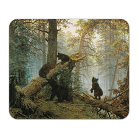 Коврик прямоугольный с принтом Утро в сосновом лесу в Кировске, натуральный каучук | размер 230 х 185 мм; запечатка лицевой стороны | иван шишкин | медведи | утро в сосновом лесу | шедевр