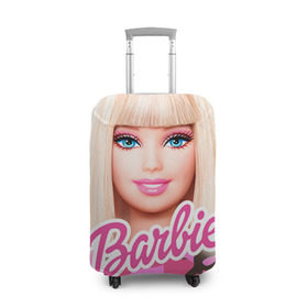 Чехол для чемодана 3D с принтом Барби в Кировске, 86% полиэфир, 14% спандекс | двустороннее нанесение принта, прорези для ручек и колес | Тематика изображения на принте: swag | барки | девушкам | камуфляж | свэг