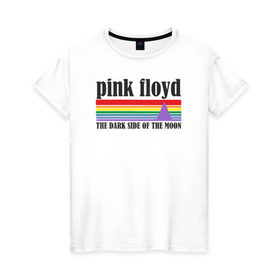 Женская футболка хлопок с принтом pink floyd в Кировске, 100% хлопок | прямой крой, круглый вырез горловины, длина до линии бедер, слегка спущенное плечо | pink floyd