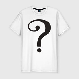 Мужская футболка премиум с принтом Classic TV Riddler в Кировске, 92% хлопок, 8% лайкра | приталенный силуэт, круглый вырез ворота, длина до линии бедра, короткий рукав | dc | riddler | загадочник | супергерой