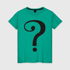 Женская футболка хлопок с принтом Classic TV Riddler в Кировске, 100% хлопок | прямой крой, круглый вырез горловины, длина до линии бедер, слегка спущенное плечо | dc | riddler | загадочник | супергерой