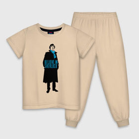 Детская пижама хлопок с принтом Шерлок (SHERLOCK) в Кировске, 100% хлопок |  брюки и футболка прямого кроя, без карманов, на брюках мягкая резинка на поясе и по низу штанин
 | «шерлок» | также известен как «шерлок холмс»  британский телесериалsherlock | шерлок