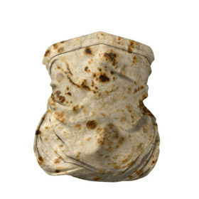 Бандана-труба 3D с принтом Лаваш в Кировске, 100% полиэстер, ткань с особыми свойствами — Activecool | плотность 150‒180 г/м2; хорошо тянется, но сохраняет форму | еда | лаваш | прикол | прикольные | хлеб