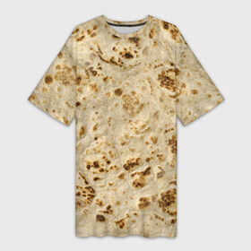 Платье-футболка 3D с принтом Лаваш в Кировске,  |  | еда | лаваш | прикол | прикольные | хлеб