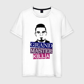 Мужская футболка хлопок с принтом Grand Master Killa в Кировске, 100% хлопок | прямой крой, круглый вырез горловины, длина до линии бедер, слегка спущенное плечо. | fest | grand | killa | master