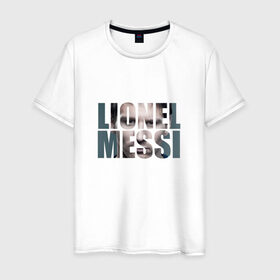 Мужская футболка хлопок с принтом Lionel Messi face в Кировске, 100% хлопок | прямой крой, круглый вырез горловины, длина до линии бедер, слегка спущенное плечо. | Тематика изображения на принте: месси