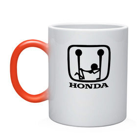 Кружка хамелеон с принтом Honda Logo Sexy в Кировске, керамика | меняет цвет при нагревании, емкость 330 мл | 