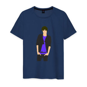 Мужская футболка хлопок с принтом Никита Киоссе (Mband) в Кировске, 100% хлопок | прямой крой, круглый вырез горловины, длина до линии бедер, слегка спущенное плечо. | mband | группа | она вернется