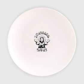 Тарелка с принтом Zoidberg Saves в Кировске, фарфор | диаметр - 210 мм
диаметр для нанесения принта - 120 мм | futurama | зоидберг | футурама