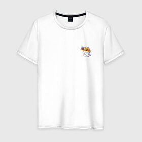 Мужская футболка хлопок с принтом FNAF - [Toy Chica] в Кировске, 100% хлопок | прямой крой, круглый вырез горловины, длина до линии бедер, слегка спущенное плечо. | fnaf | fnaf 2 | toy chica | фнаф