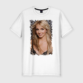 Мужская футболка премиум с принтом Britney Spears в Кировске, 92% хлопок, 8% лайкра | приталенный силуэт, круглый вырез ворота, длина до линии бедра, короткий рукав | 