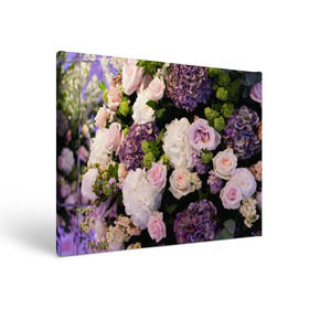 Холст прямоугольный с принтом Цветы в Кировске, 100% ПВХ |  | flower | девушкам | розы | цветочки | цветы