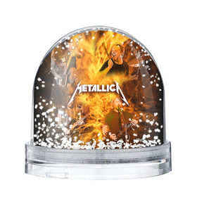 Снежный шар с принтом METALLICA в Кировске, Пластик | Изображение внутри шара печатается на глянцевой фотобумаге с двух сторон | metallica | rock | металлика | метла | рок