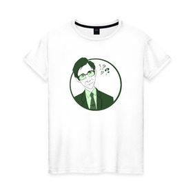 Женская футболка хлопок с принтом Ридлер в Кировске, 100% хлопок | прямой крой, круглый вырез горловины, длина до линии бедер, слегка спущенное плечо | gotham | готэм | загадочник | ридлер