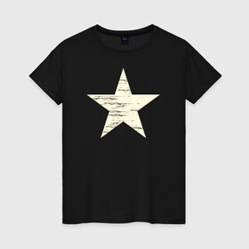 Женская футболка хлопок с принтом The Star в Кировске, 100% хлопок | прямой крой, круглый вырез горловины, длина до линии бедер, слегка спущенное плечо | icon графика. логотип 