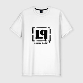 Мужская футболка премиум с принтом Linkin Park в Кировске, 92% хлопок, 8% лайкра | приталенный силуэт, круглый вырез ворота, длина до линии бедра, короткий рукав | rock | рок группа линкин паркlinkin park